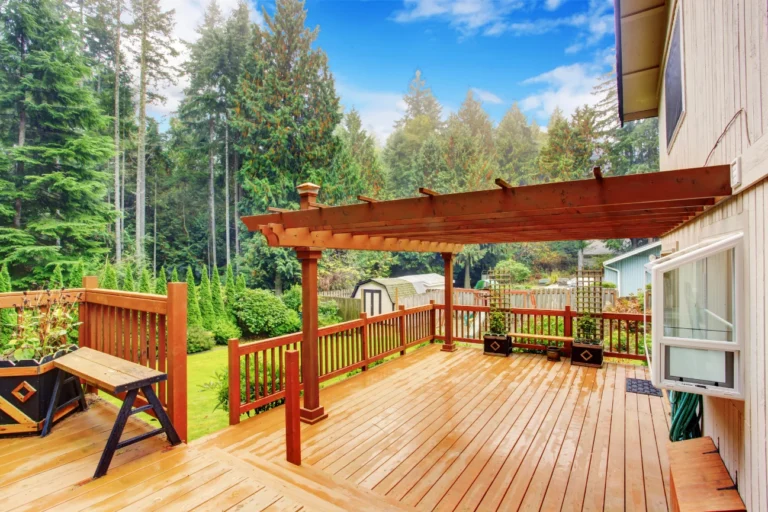 Timber pergola and garden deck construction Canterbury by Deck Builders Christchurch for stylish outdoor design