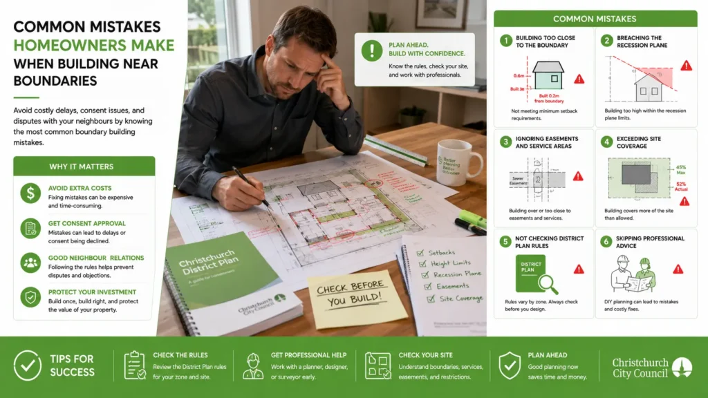 Common boundary building mistakes Christchurch homeowners make