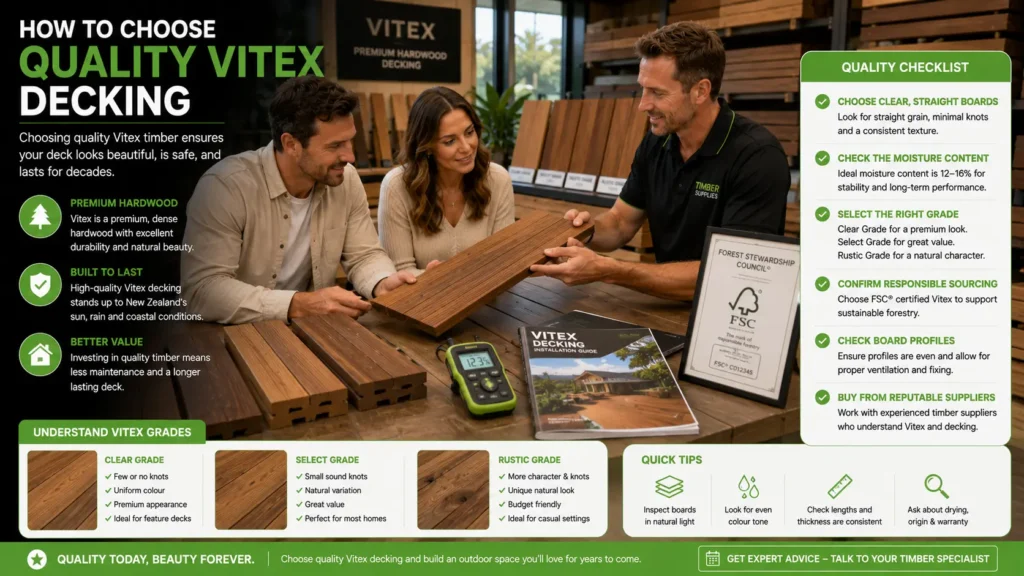 Choosing quality Vitex decking from a trusted timber supplier