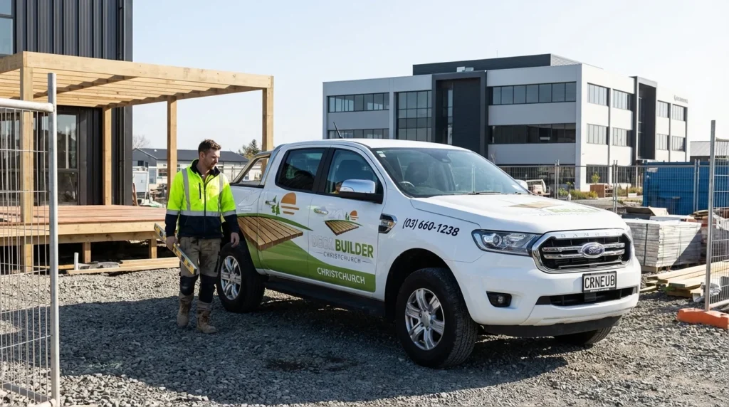 Deck Builder Christchurch - Branded Van 2